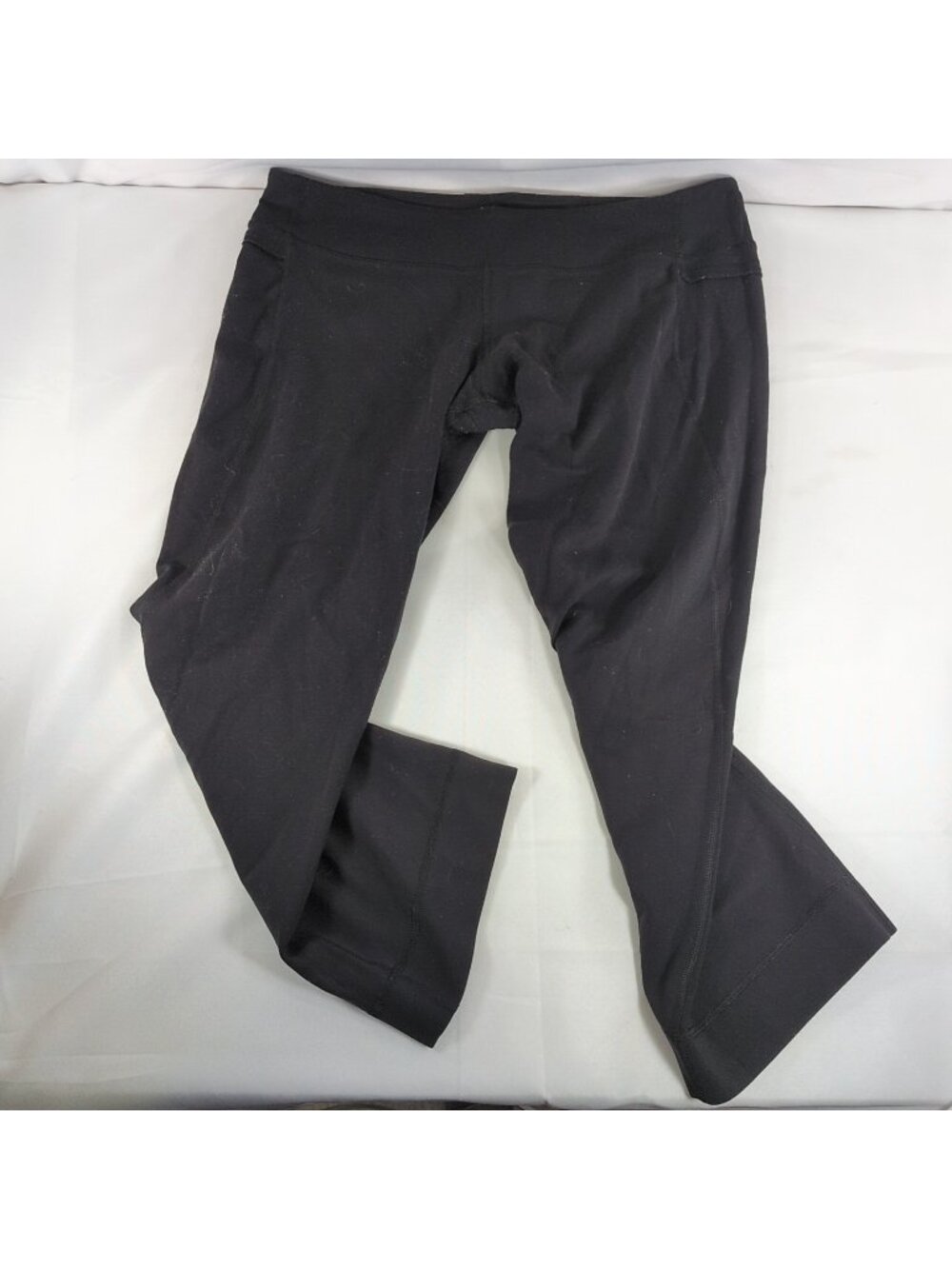 Lululemon Black Capri Pants Wide Leg Gaucho Culottes Women's 12